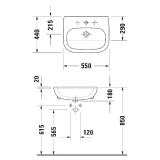 Chậu rửa bán âm Duravit 0339550000 2