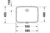 Chậu rửa âm bàn Duravit 03955500282 2