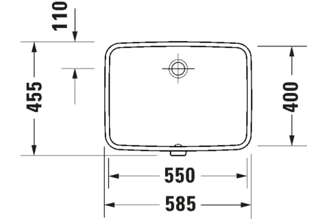 Ảnh Chậu rửa âm bàn Duravit 03955500282 2