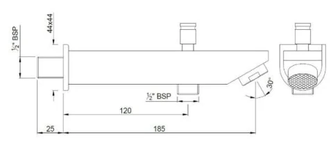 Ảnh Vòi bồn tắm Jaquar SPJ-CHR-37463V 2