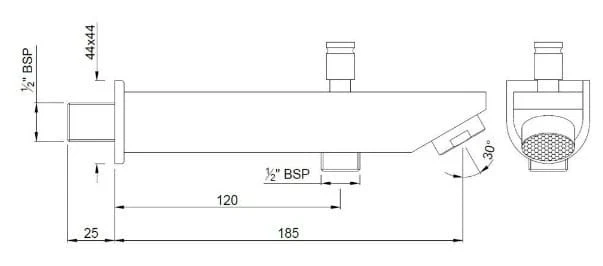 Ảnh Vòi bồn tắm Jaquar SPJ-CHR-37463V 2