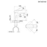 Vòi chậu nóng lạnh D&K DK1432103 2