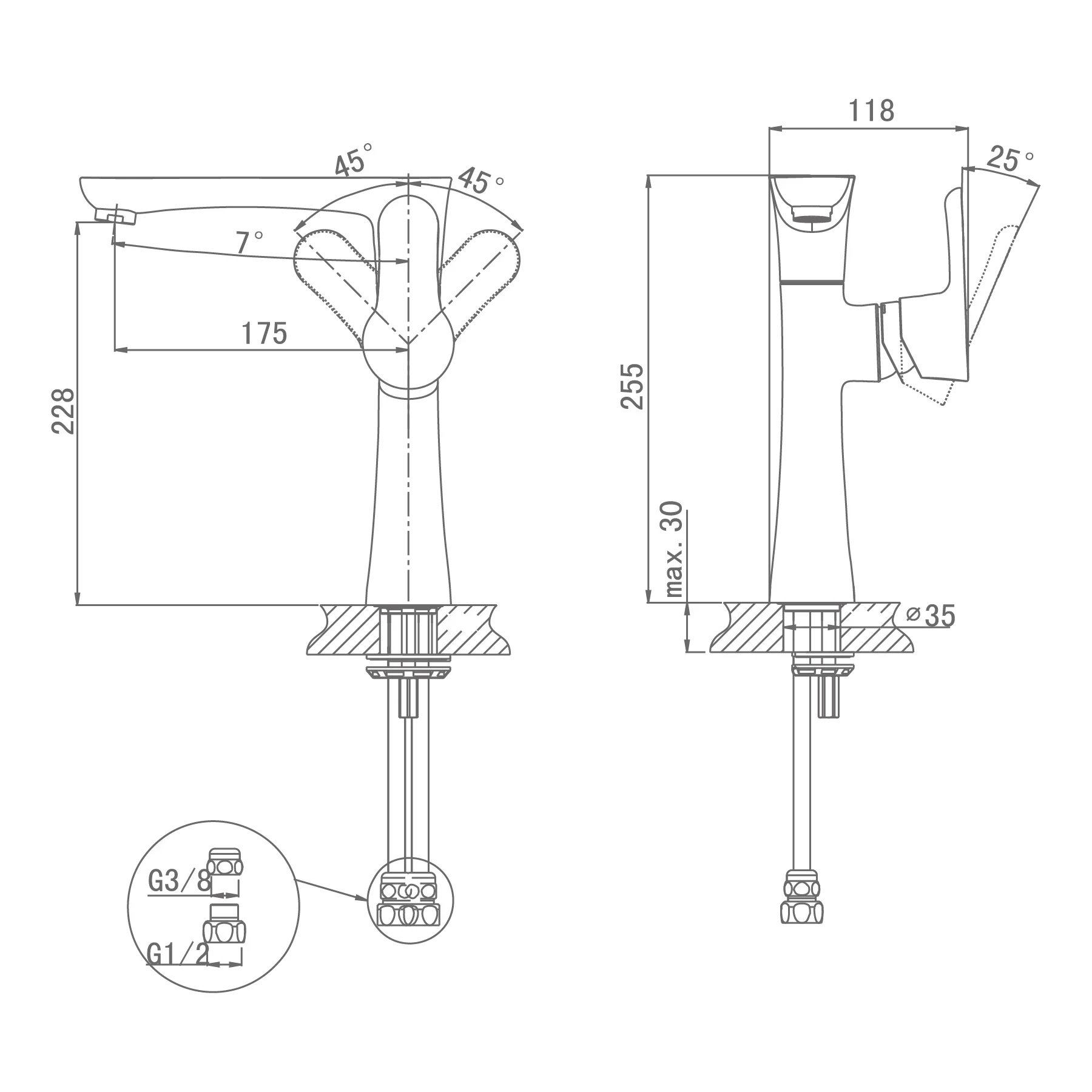 Ảnh Vòi rửa bát nóng lạnh D&K DK901028 2