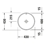 Chậu rửa âm bàn Duravit 0468400000 2