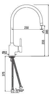 Ảnh Vòi rửa bát nóng lạnh Jaquar FLR-CHR-5179BV 2