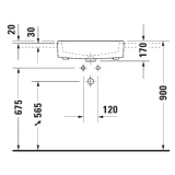 Chậu rửa bán âm Duravit 0314550000 4
