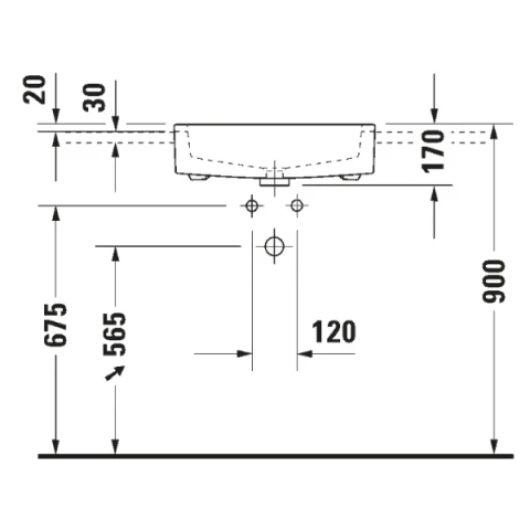 Ảnh Chậu rửa bán âm Duravit 0314550000 4