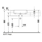 Chậu rửa bán âm Duravit 0314550000 3