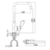 Vòi rửa bát nóng lạnh D&K DK1262441 2