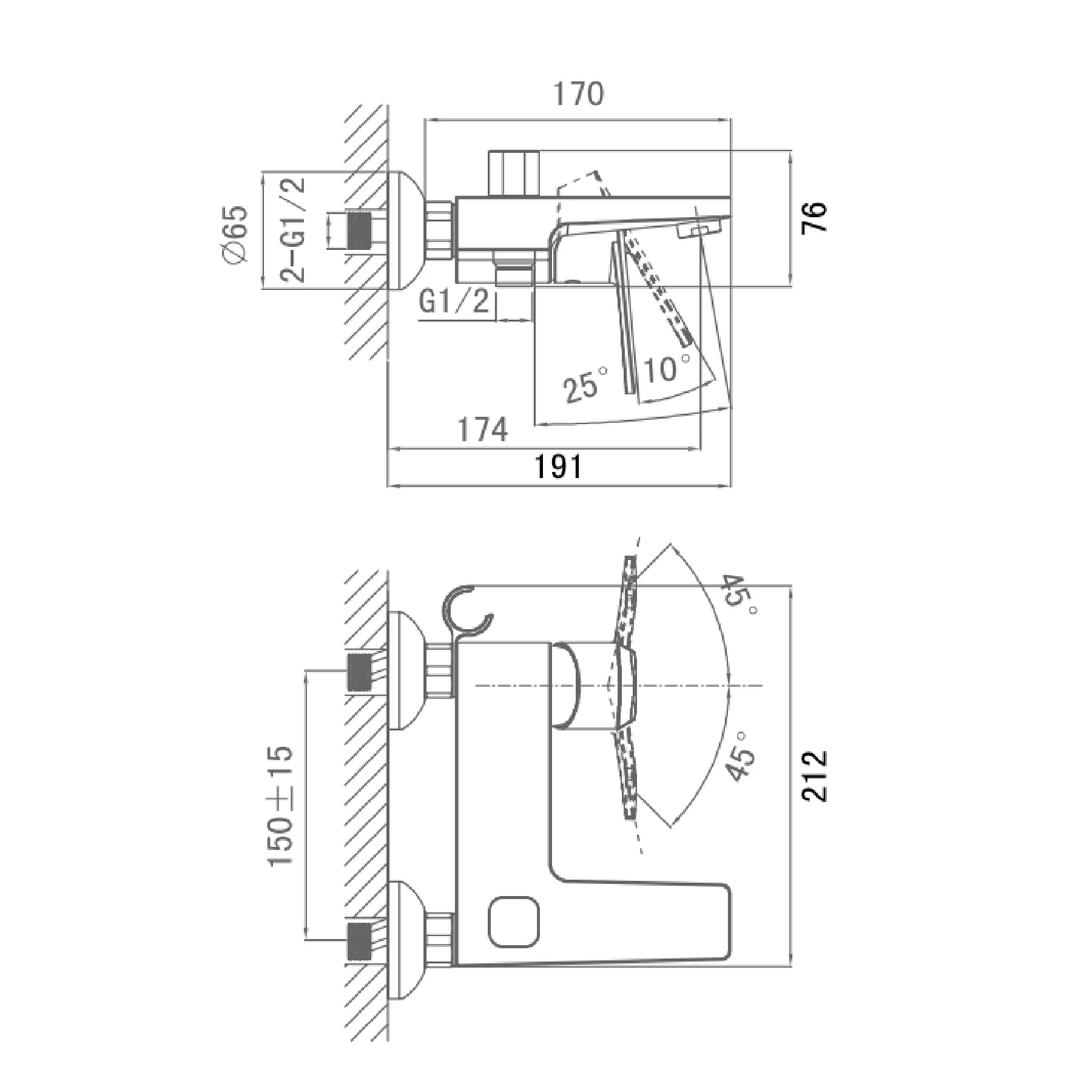 Ảnh Sen tắm nóng lạnh D&K DK1323201 2