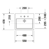 Chậu rửa bán âm Duravit 0314550000 2