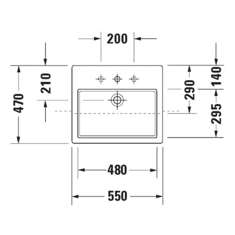 Ảnh Chậu rửa bán âm Duravit 0314550000 2