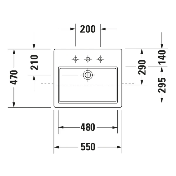 Ảnh Chậu rửa bán âm Duravit 0314550000 2
