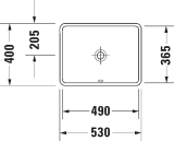 Chậu rửa âm bàn Duravit 0305490000 2