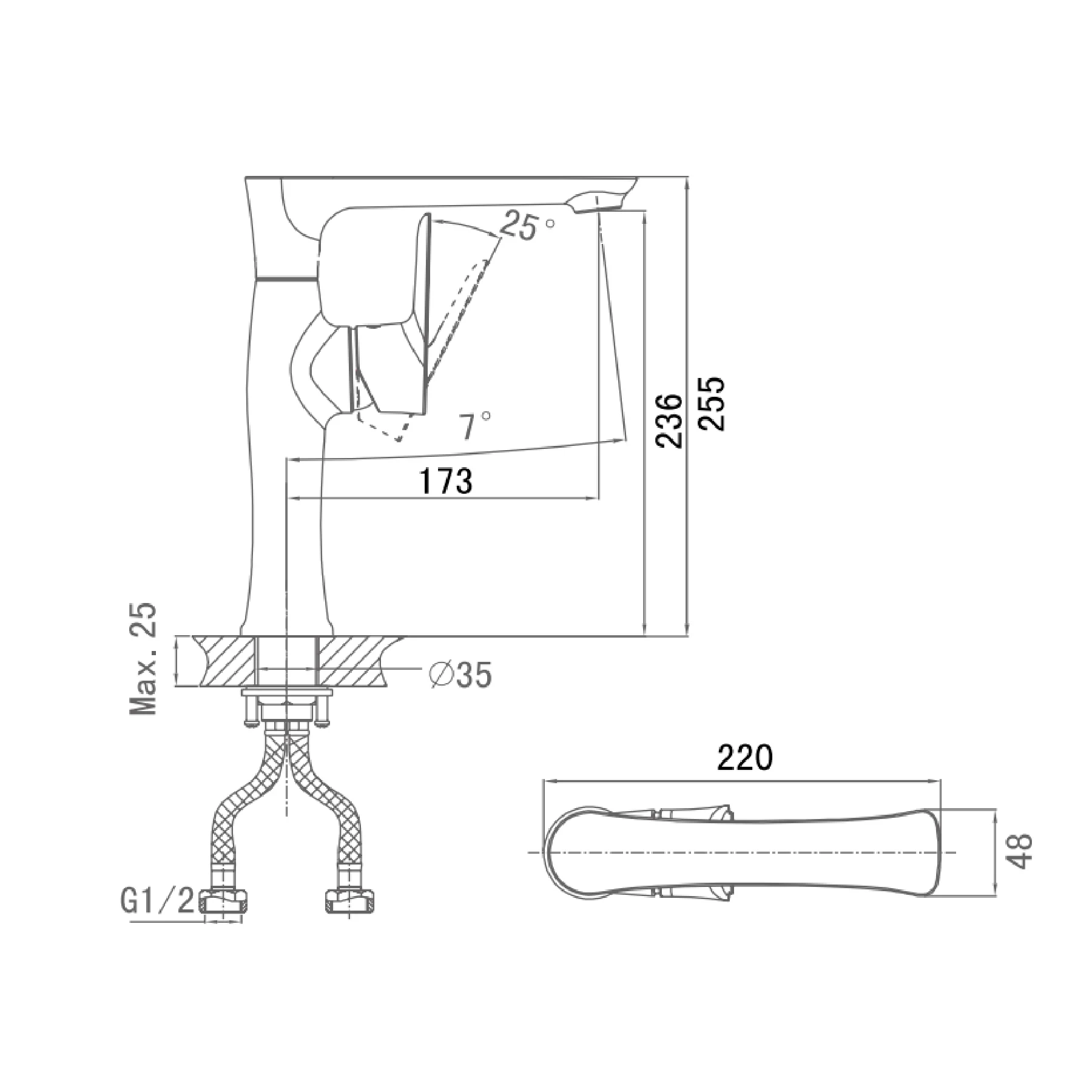Ảnh Vòi rửa bát nóng lạnh D&K DK1272401 2