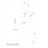 Vòi chậu nóng lạnh D&K DK16721A87 2