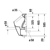 Bồn tiểu nam điện tử Duravit 2809310093 2