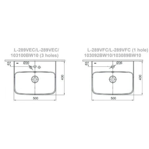 Ảnh Chậu rửa treo tường Inax L-289V 2