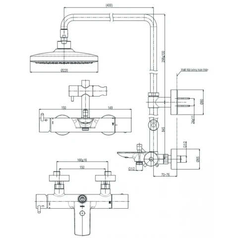 Ảnh Sen tắm cây TOTO TBW01301AB 2