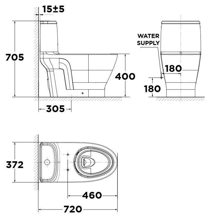 Ảnh Bồn cầu 1 khối American Standard VF-1862 4