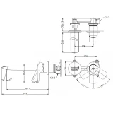 Vòi chậu gắn tường TOTO TLG04310BB 2
