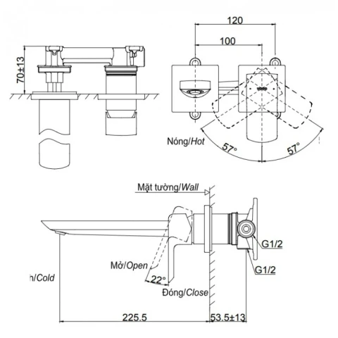 Ảnh Vòi chậu TOTO TLG02311BB 2