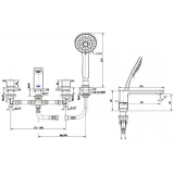 Vòi bồn tắm American Standard WF-1300MB 2