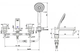 Vòi bồn tắm American Standard WF-1300BHG 2
