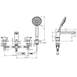 Vòi bồn tắm American Standard WF-1300WS 2