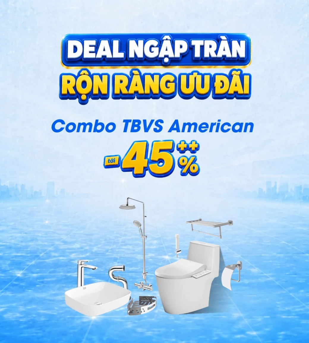 Combo thiết bị vệ sinh American