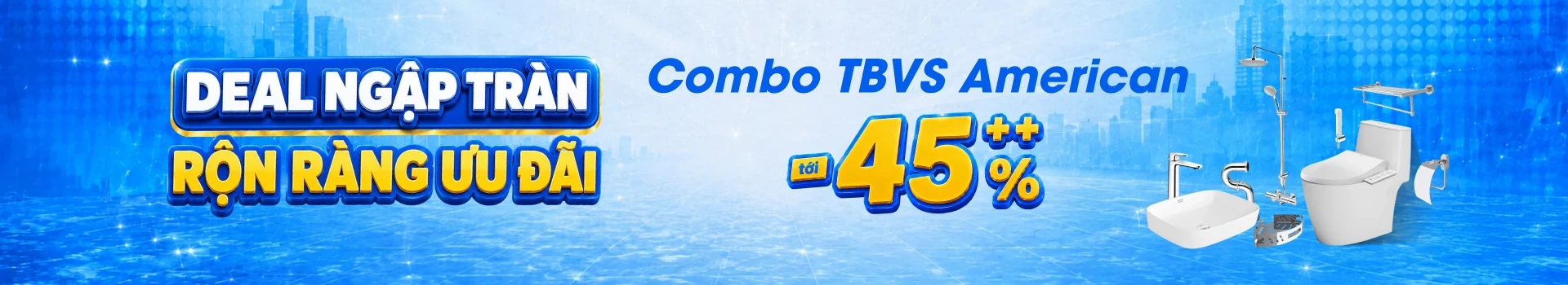 Combo thiết bị vệ sinh American