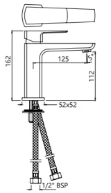 Vòi chậu nóng lạnh Jaquar KUP-GBP-35011BPMV 2