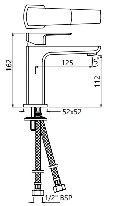 Ảnh Vòi chậu nóng lạnh Jaquar KUP-GBP-35011BPMV 2