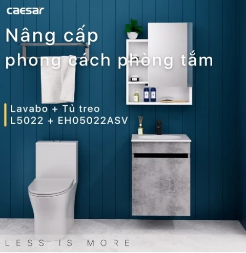 Ảnh Bộ tủ chậu Caesar L5022 + EH05022ASV 2
