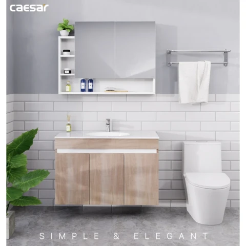 Ảnh Bộ tủ chậu Caesar LF5028 + EH15028AW7V 3