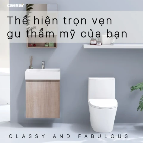 Ảnh Bộ tủ chậu Caesar LF5259 + EH05259AW7V 4