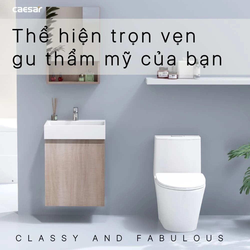 Ảnh Bộ tủ chậu Caesar LF5259 + EH05259AW7V 4