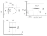 Bồn cầu thông minh Caesar C1395F + TAF060 2
