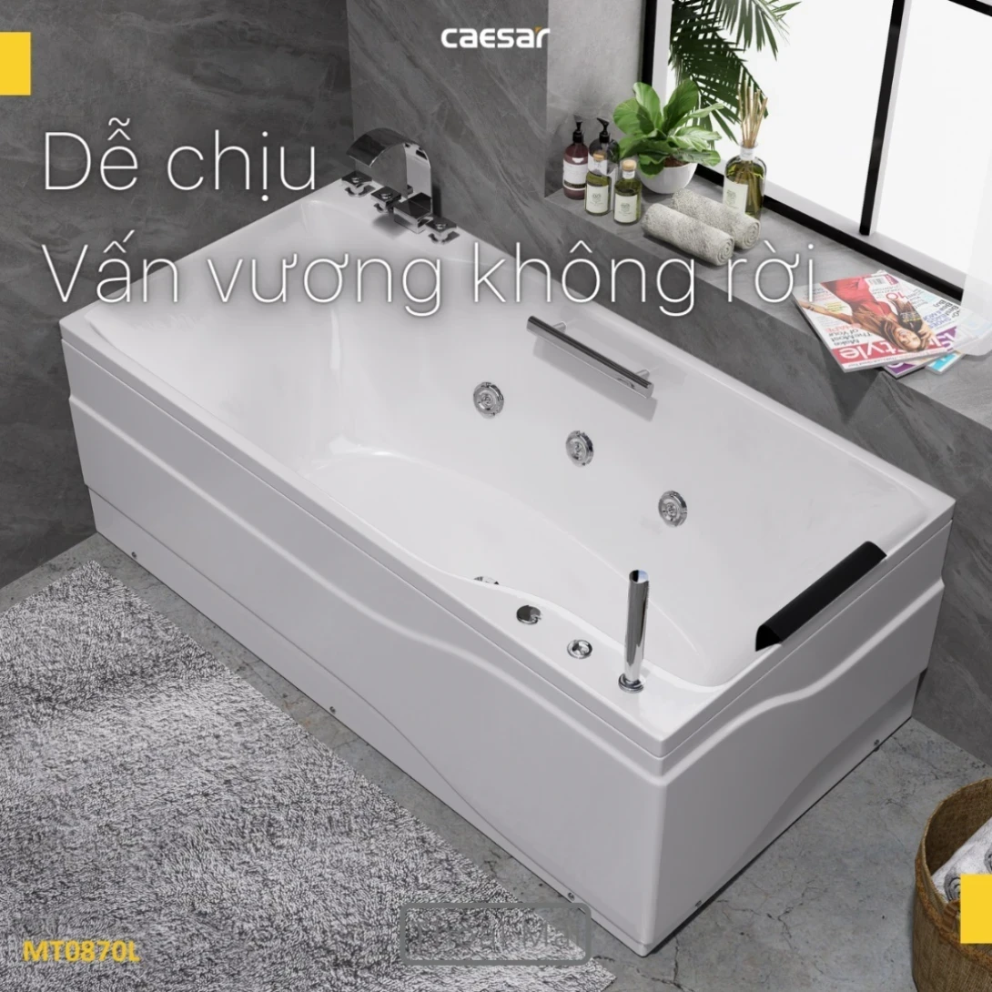 Ảnh Bồn tắm massage Caesar MT0870R 3