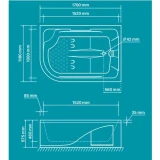 Bồn tắm xây Amazon TP-6046 2