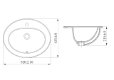 Chậu rửa dương vành JOMOO 12497-1/11Z-I011 2