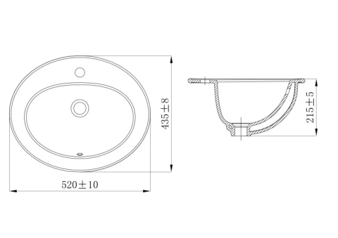Ảnh Chậu rửa dương vành JOMOO 12497-1/11Z-I011 2