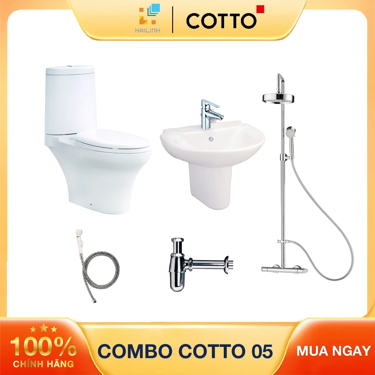 Ảnh Combo thiết bị vệ sinh Cotto 05 1