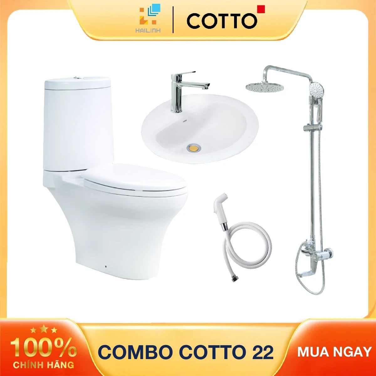 Combo thiết bị vệ sinh Cotto số 22