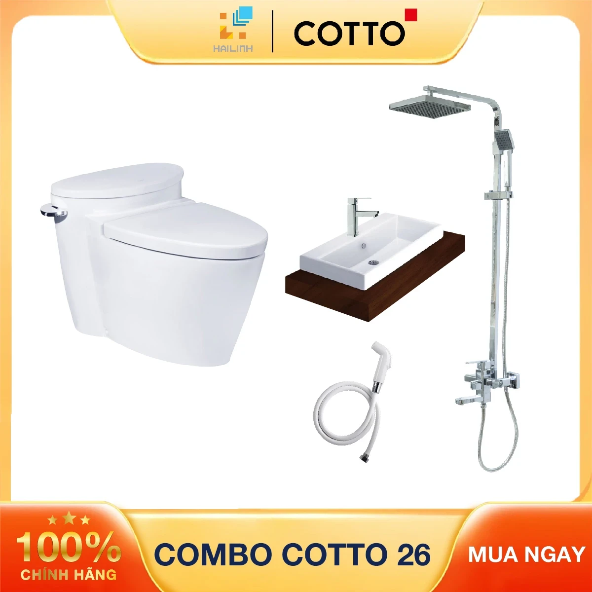 Ảnh Combo thiết bị vệ sinh Cotto số 26 1