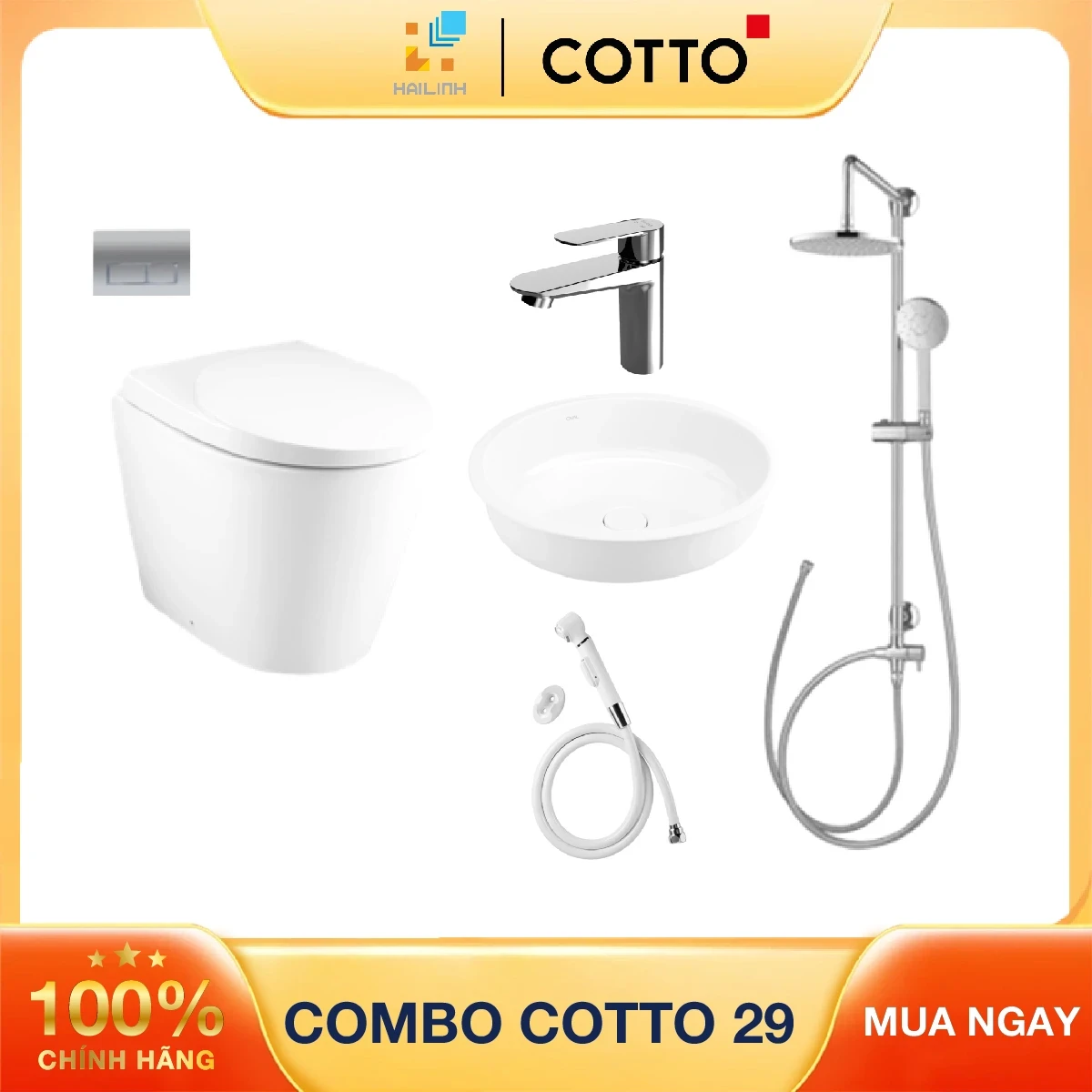 Combo thiết bị vệ sinh Cotto số 29
