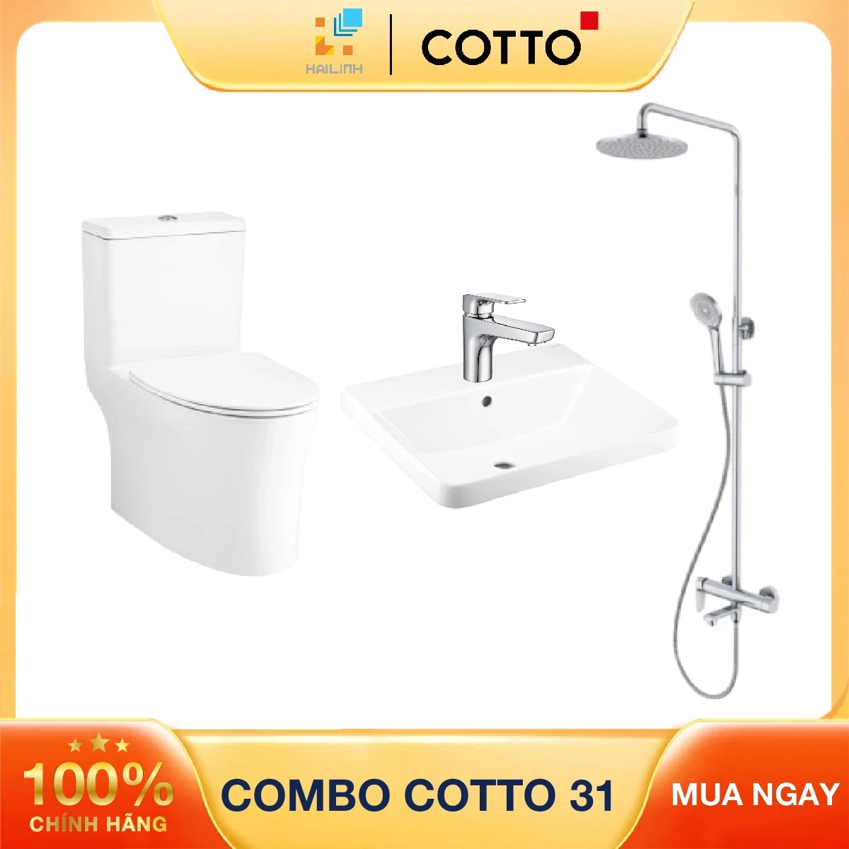 Combo thiết bị vệ sinh Cotto số 31