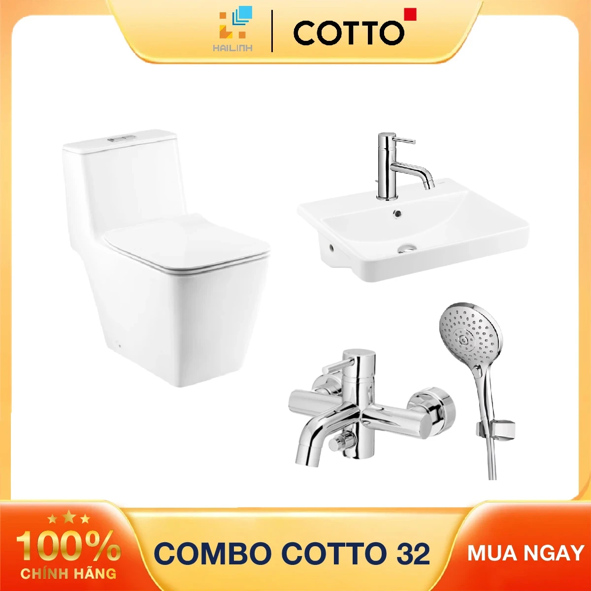 Combo thiết bị vệ sinh Cotto số 32