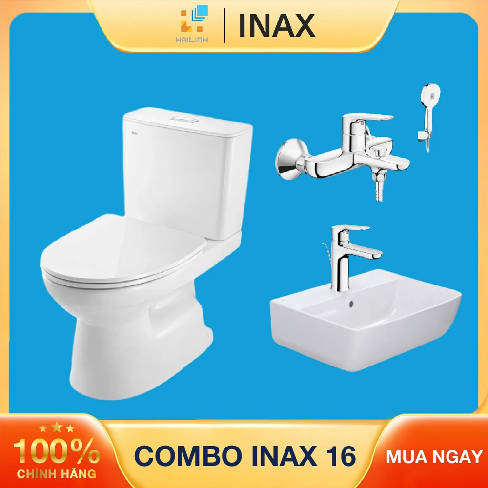 Combo thiết bị vệ sinh Inax 16 chính hãng giá tốt 2026