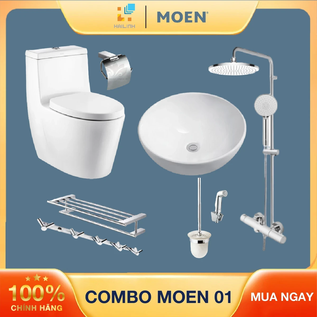 Ảnh Combo thiết bị vệ sinh Moen 01 1